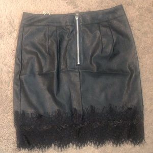 Boohoo leather skirt